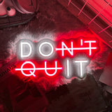 Inspirerende Neon Sign - "GEEN OPGEVEN" Verlichting