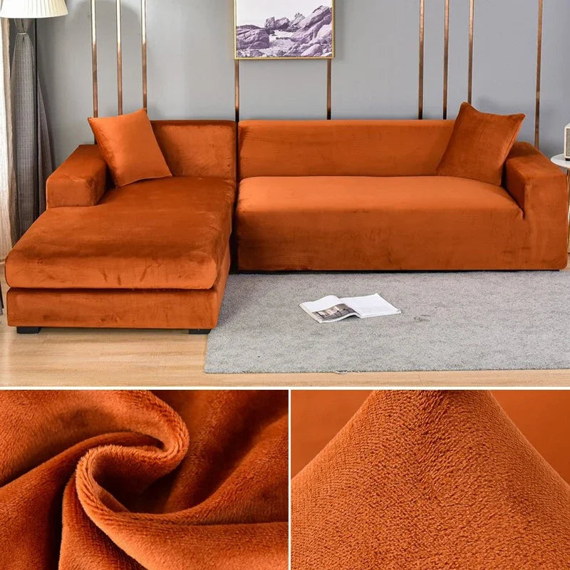 Stretch Velours Sofabekleding met luxe afwerking – Sofina