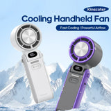 CoolityGo Handventilator met Ice-Cool-technologie | 100 snelheidstanden | 3600mAh accu | Opvouwbaar & ultralicht