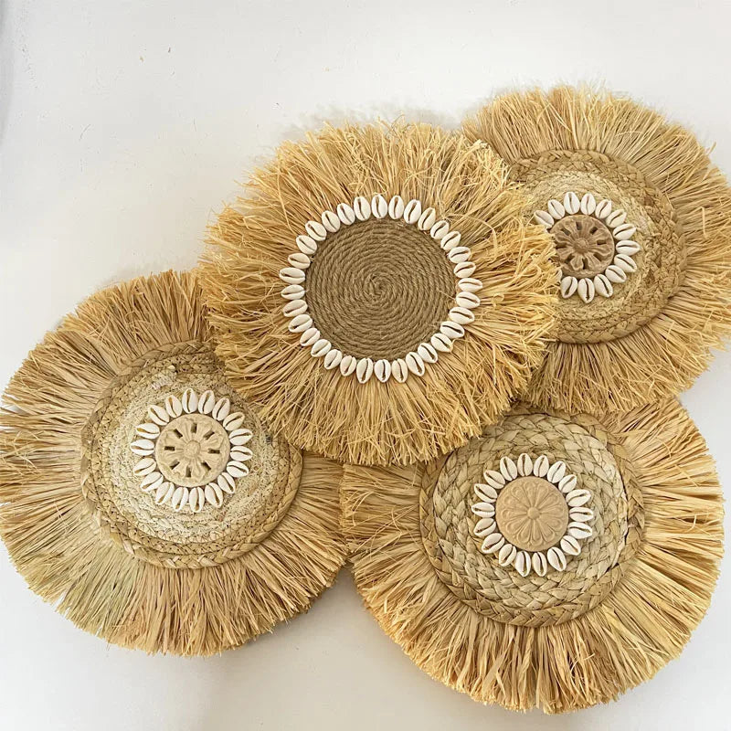 Boho Wanddecoratie Raffia – Authentiek en Sfeervol