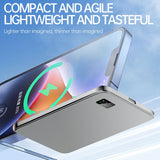 Ultradun extern batterij | snelle magnetische draadloze oplader met LED-scherm voor iPhone & Samsung