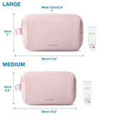 Kosmetixo Waterdichte Toilettas voor Dames & Heren | Lichtgewicht Cultuurzak in S/M/L | Reisaccessoires voor Verzorgingsproducten & Make-up | Unisex Reisorganizer