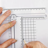 Multifunctionele geometrische sjabloon | Tekenset | Meetinstrument voor school en architectuur
