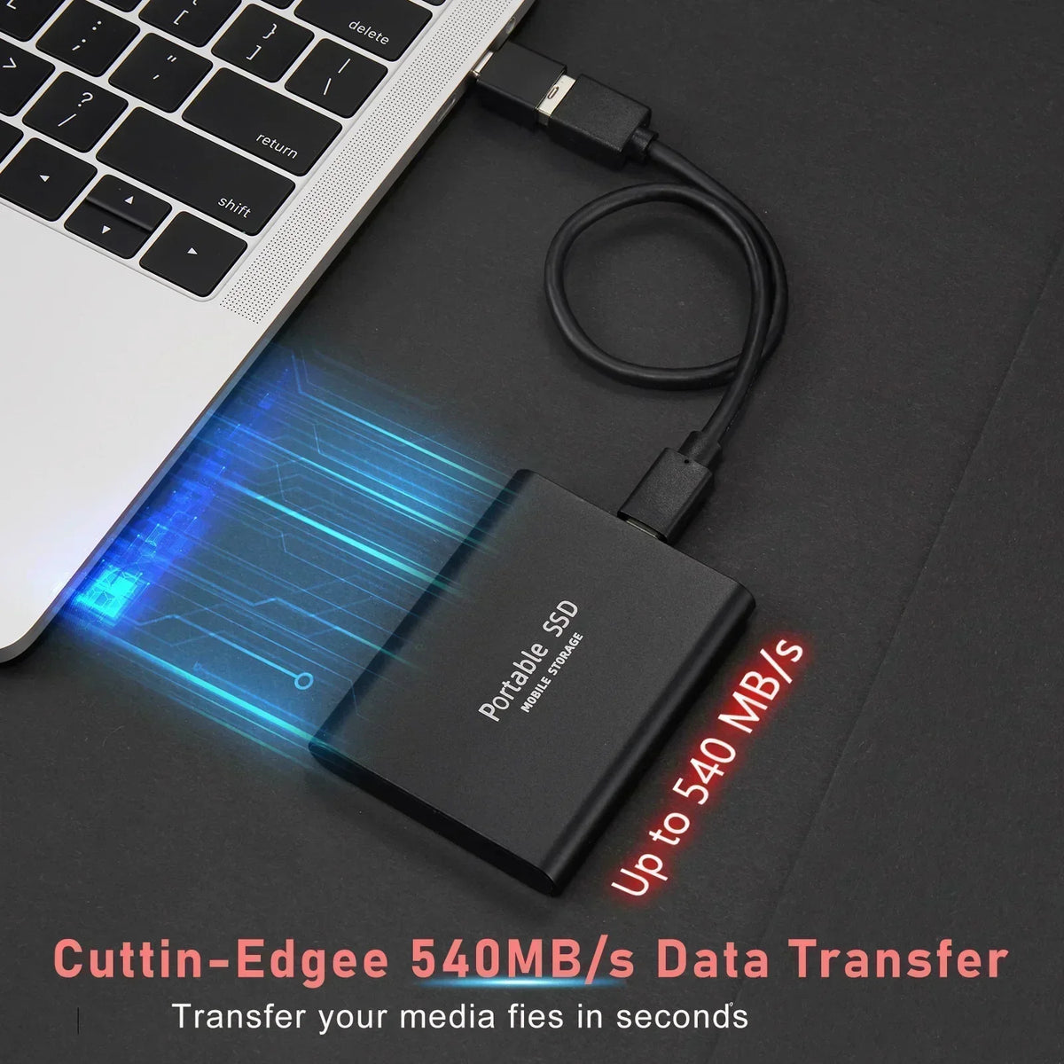 Ultrasnelle 128GB SSD – Compact. Duurzaam. Altijd klaar