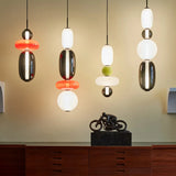 Hanglamp van gekandificeerd glas