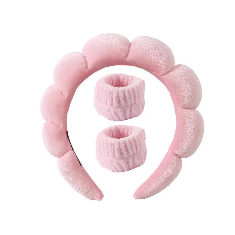 Plüsch Spa Hoofdband & Polsband Set - Fluffiea