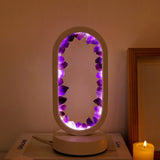 Elegante Amethist Crystal Lamp – Ambient LED Verlichting voor Ontspanning