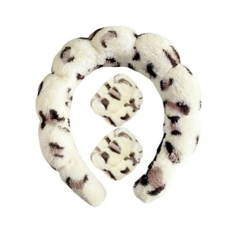 Plüsch Spa Hoofdband & Polsband Set - Fluffiea