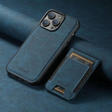 Leren Telefoon Hoes Voor Iphone Met Kaarthouder - Portemonnee - QualityLeather
