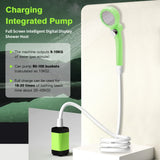 Mobiele Campingdouche Kit – Met Digitale Display en Instelbare Waterstroom voor Avonturiers