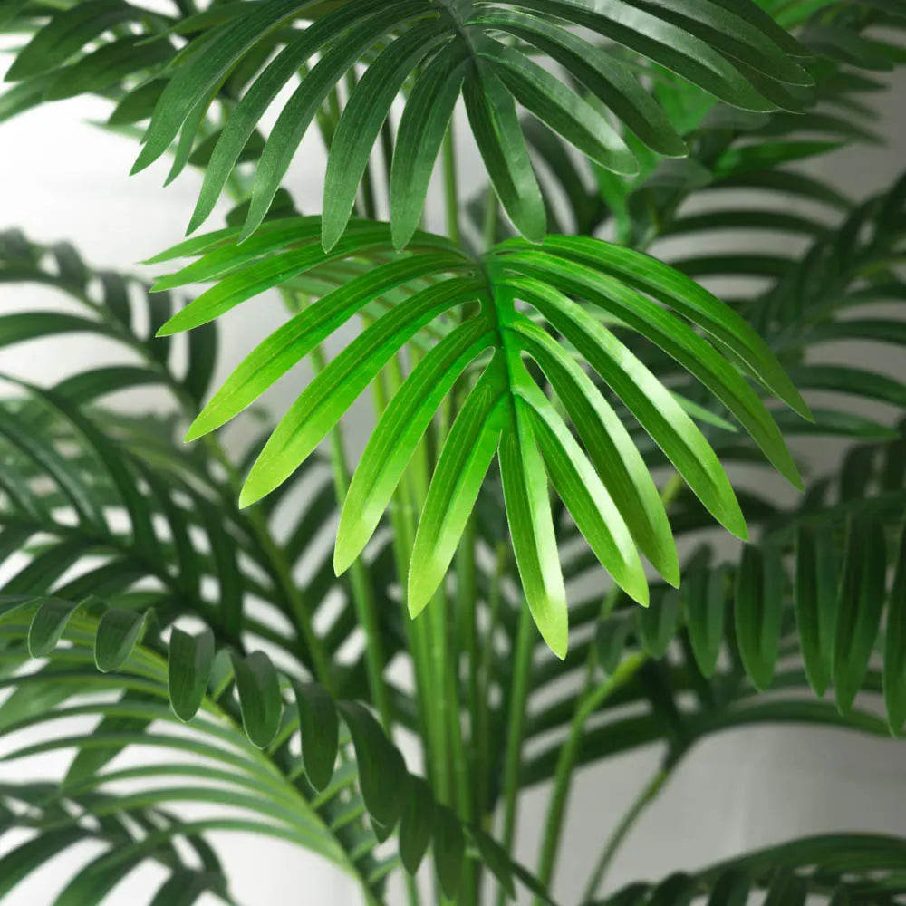 Grote Kunstmatige Palmboom Tropische Nep Planten Groene Plastic Palmbladeren 90-120cm