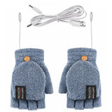 ThermoLoom USB Verwarmde Handschoenen | 3 Warmtestanden | Zacht Breimateriaal | Unisex One Size