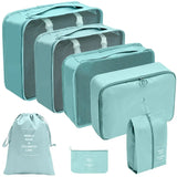 PackWunder Reisorganizerset 7/8/9/10-delig | Vouwbare koffer-organizer | Voor kleding, schoenen & accessoires