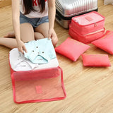 ReiseLina Kofferorganizer Set | 6-delig | Waterdicht & Ruimtebesparend | Van Oxford-stof