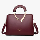 Luxe Leren Tote Handtas Voor Vrouwen Met Veelzijdig Ontwerp En Optimale Organisatie