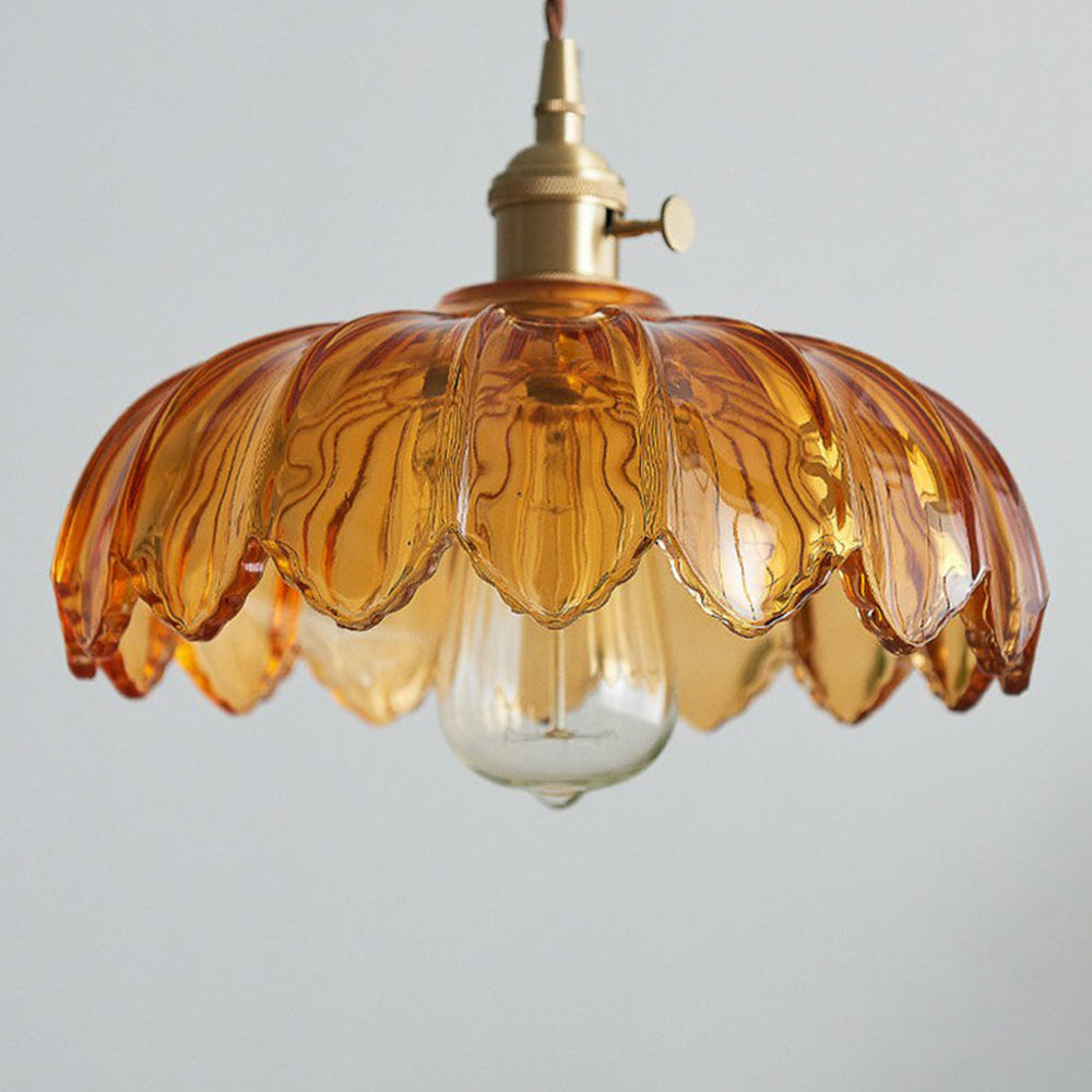 Bubble Glass Hanglamp – Elegante Transparante Glas & Koper Hanglamp