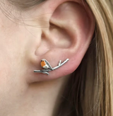 LuckFeather | Handgemaakte glas-in-lood oorbellen voor de lente