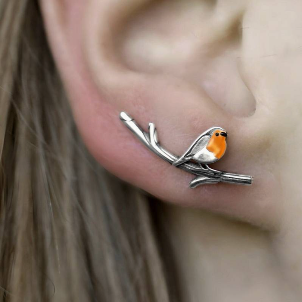 LuckFeather | Handgemaakte glas-in-lood oorbellen voor de lente
