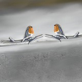LuckFeather | Handgemaakte glas-in-lood oorbellen voor de lente