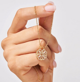 Milara 2-in-1 hart- en klavert pendant voor vrouwen | geluk amulet en sprankelend hanger