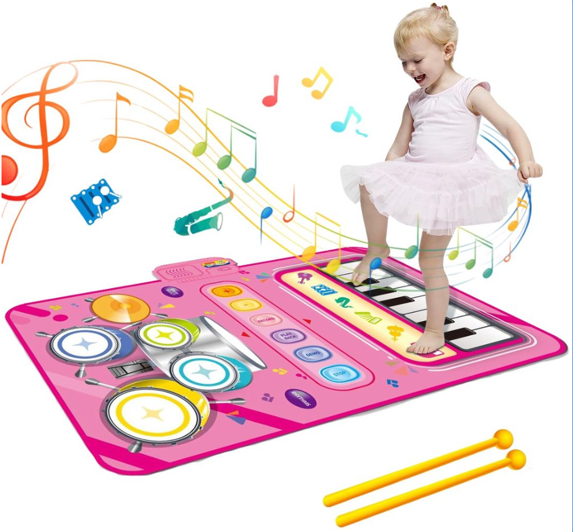 SoundSteps – 2-in-1 Muzikale Speelmat met Piano & Drumstel