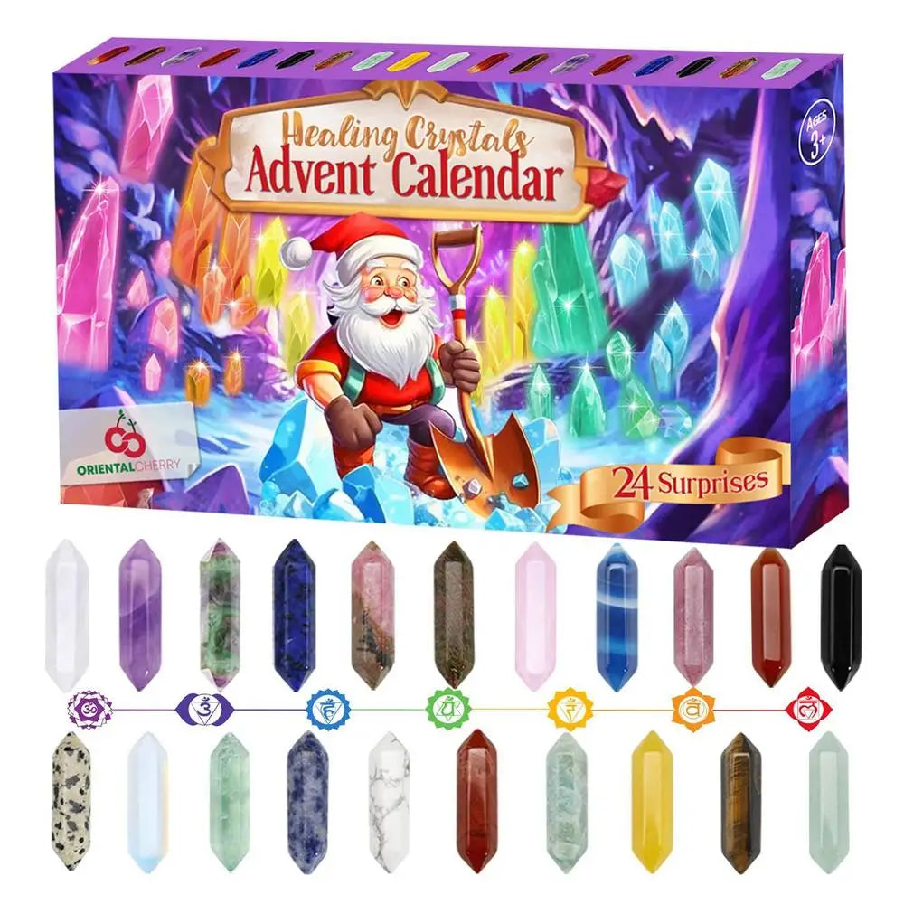 Kristallen Adventskalender 2026 voor Kerst 24 Dagen Aftellen