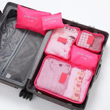 ReiseLina Kofferorganizer Set | 6-delig | Waterdicht & Ruimtebesparend | Van Oxford-stof