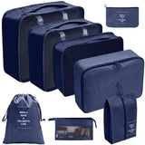 PackWunder Reisorganizerset 7/8/9/10-delig | Vouwbare koffer-organizer | Voor kleding, schoenen & accessoires