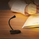 Mini Boeklamp - Draagbaar Clip-On Nachtlampje met USB-oplading, dimbare LED voor Slaapkamer, Oogbescherming en Kamperen - 360° Flip Clip Boeklamp