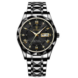 Stijlvolle herenarmbandhorloge van roestvrij staal - LumiSteel
