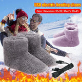 WarmStep USB | Verwarmbare Huisschoenen voor Dames & Heren | Oplaadbare Voetverwarmers | Wasbaar & Energiezuinig | Perfect voor Koude Winterdagen