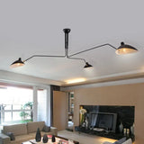 Zwarte plafondlamp met draaibare armen – modern design
