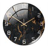 Stijlvolle Wandklok met Marmerstructuur – MarbleTime