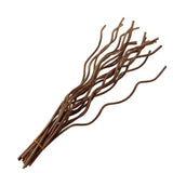 20x Lange Geurstokjes 28cm Zwart Golvend | Rattan Diffuser Stokjes | Luchtverfrisser Navulling