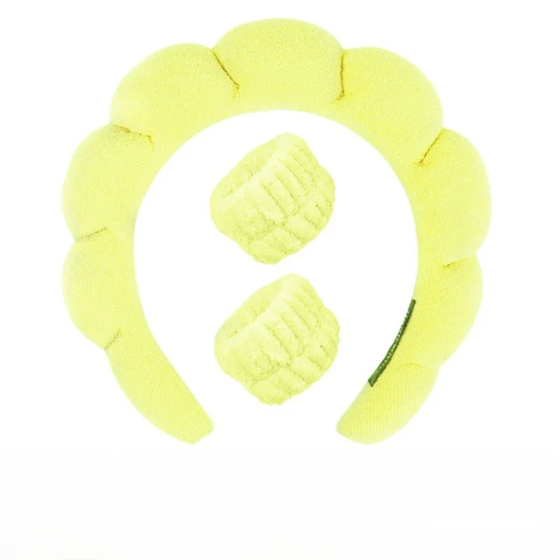 Plüsch Spa Hoofdband & Polsband Set - Fluffiea