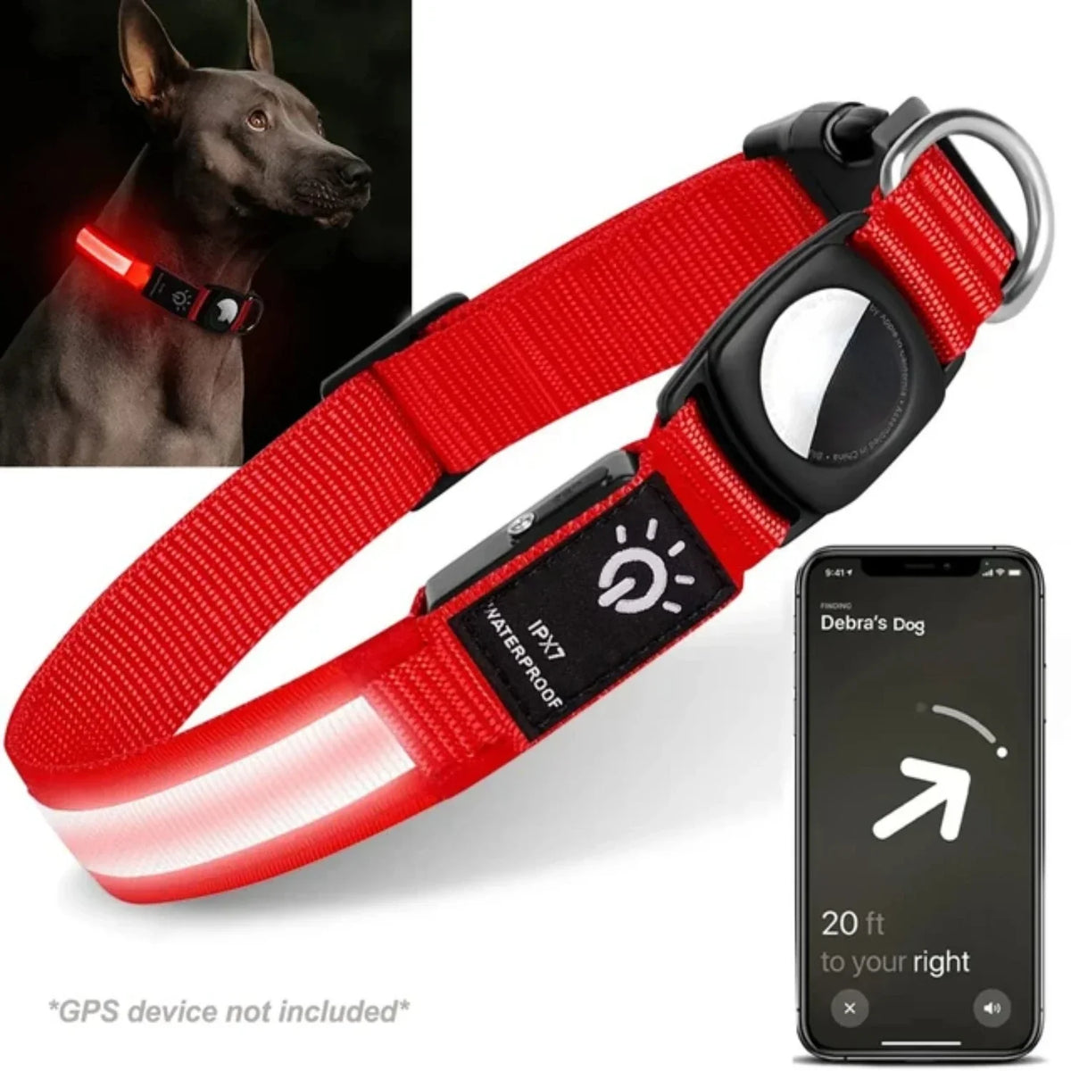 GlowTrack - GPS LED Halsband