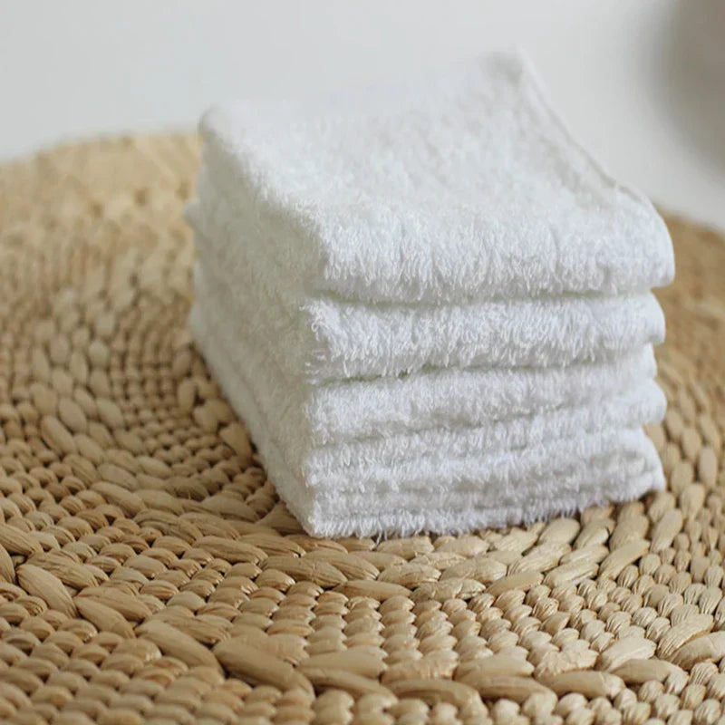 10 Stuks Witte Zachte Katoenen Gezicht Handdoek Hotel