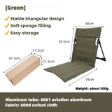 TREKASE Camping Klapstoel | Ultralicht & weerbestendig | Aluminiumframe | Gevoerd voor extra comfort | Snel op te zetten
