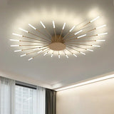 Moderne LED plafondlamp - minimalistisch ontwerp in zonnestraalstijl