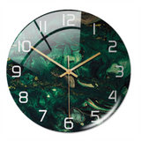 Stijlvolle Wandklok met Marmerstructuur – MarbleTime