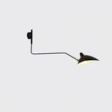 Serge Mouille Eén-Arms Wandlamp – Iconisch Ontwerp uit de Jaren '50 met Verstelbare Arm