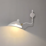 Serge Mouille Eén-Arms Wandlamp – Iconisch Ontwerp uit de Jaren '50 met Verstelbare Arm