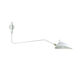 Serge Mouille Eén-Arms Wandlamp – Iconisch Ontwerp uit de Jaren '50 met Verstelbare Arm