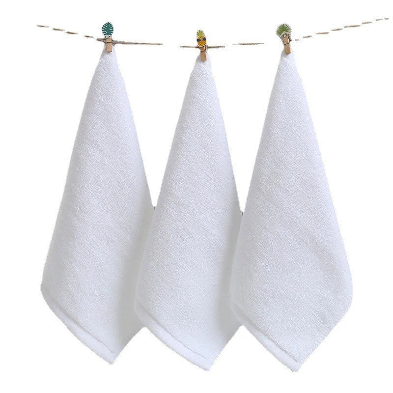 10 Stuks Witte Zachte Katoenen Gezicht Handdoek Hotel