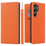 Sandsberg Echtleren Portemonnee Hoes voor Samsung Galaxy S23 Ultra
