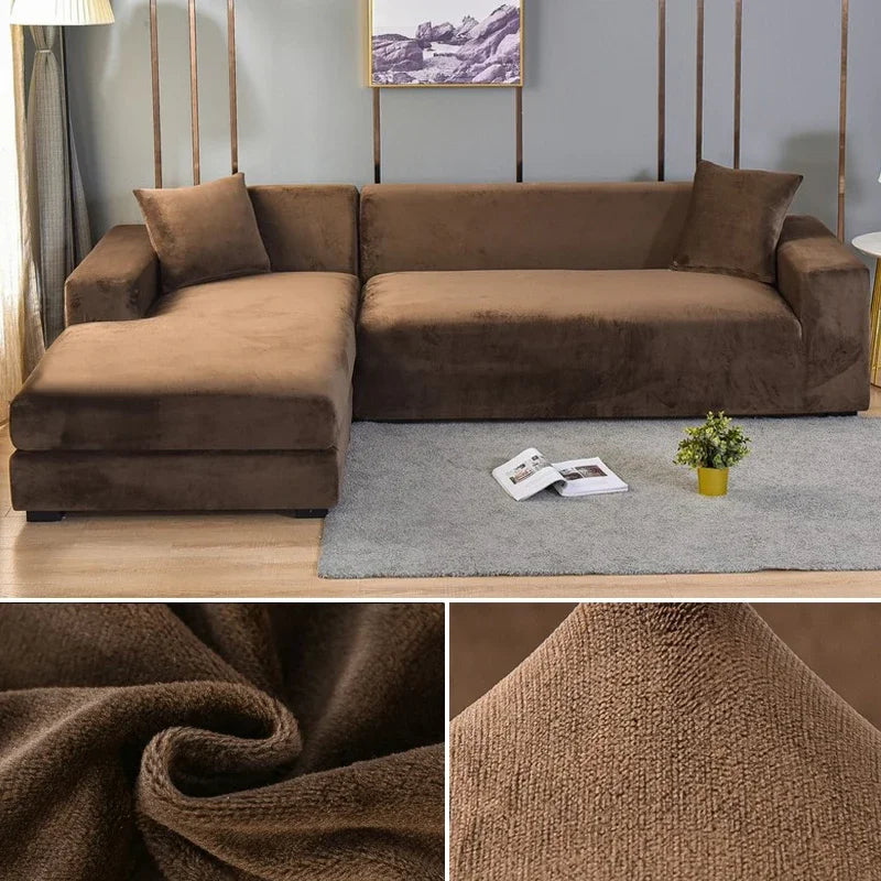 Stretch Velours Sofabekleding met luxe afwerking – Sofina