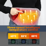 ThermaBelt Pro | Elektrische verwarmingsgordel met grafiettechnologie | 3-niveau temperatuurregeling | Hand- & tailleverwarmers van kristalvelours | USB-aansluiting