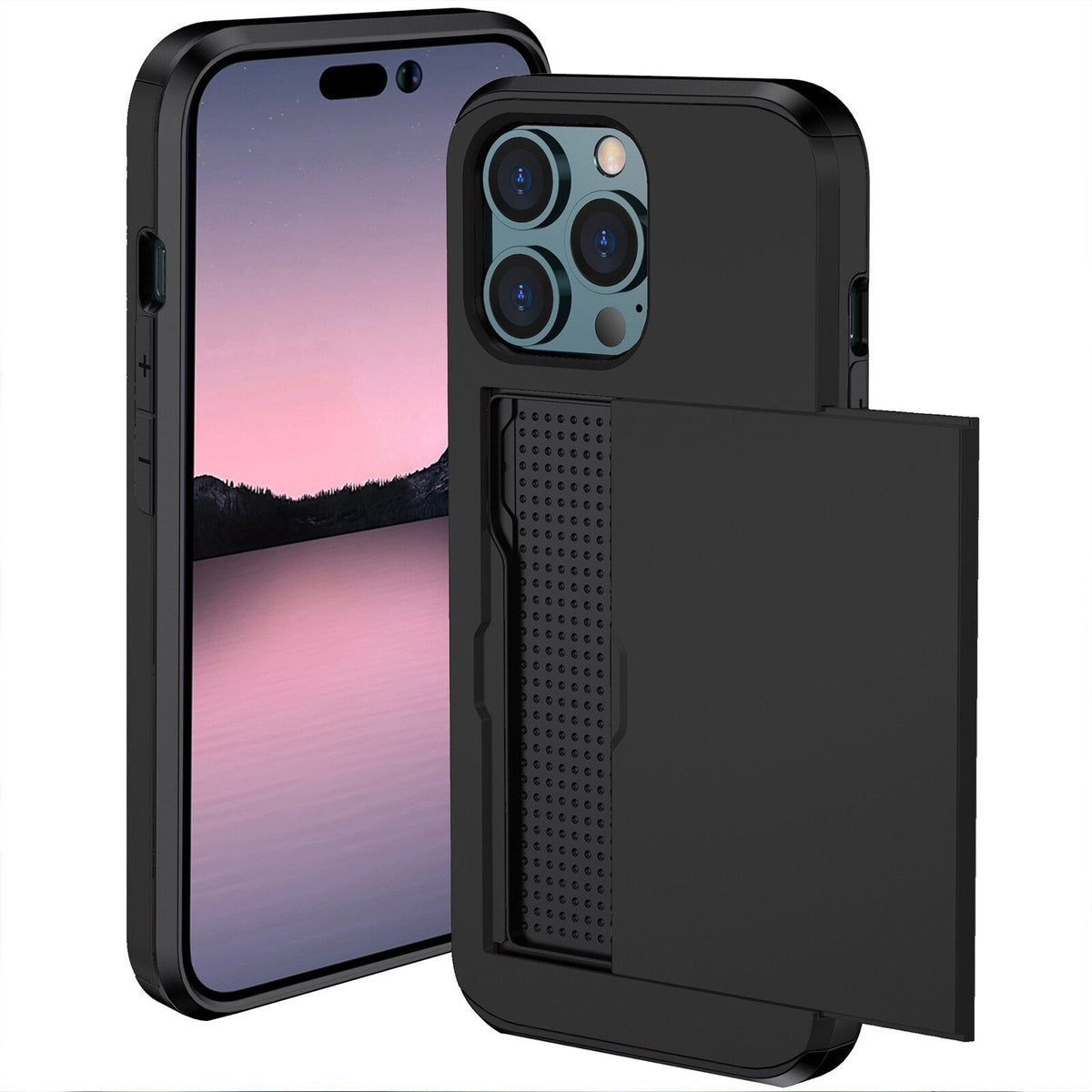 MobuLux | iPhone Portemonnee Hoesje | Luxe Telefoonhoes met Kaartvak en Bescherming