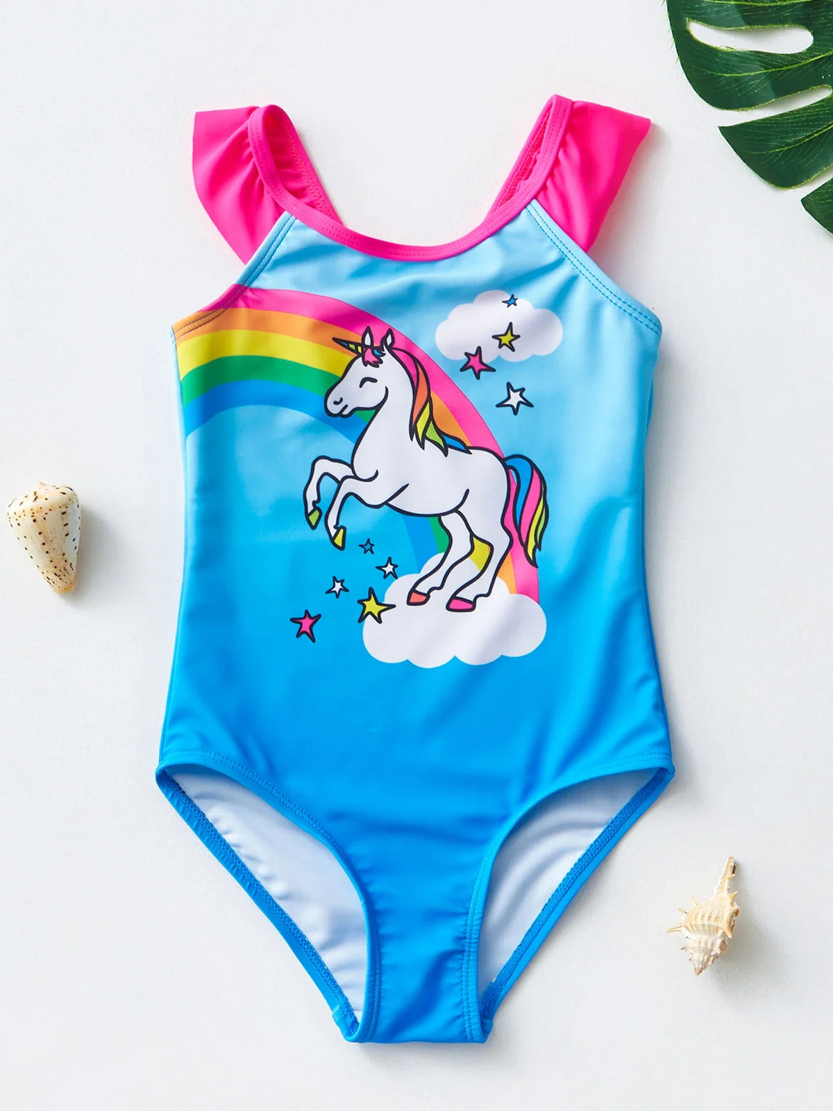 Meisjes Zwemoutfit met Zeemeermin en Eenhoorn Ontwerpen – Perfect voor Kinderen van 8-12 Jaar