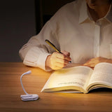 GlowLeaf – Clip-on mini leeslamp met USB-opladen en 360° rotatie voor lezen in de nacht